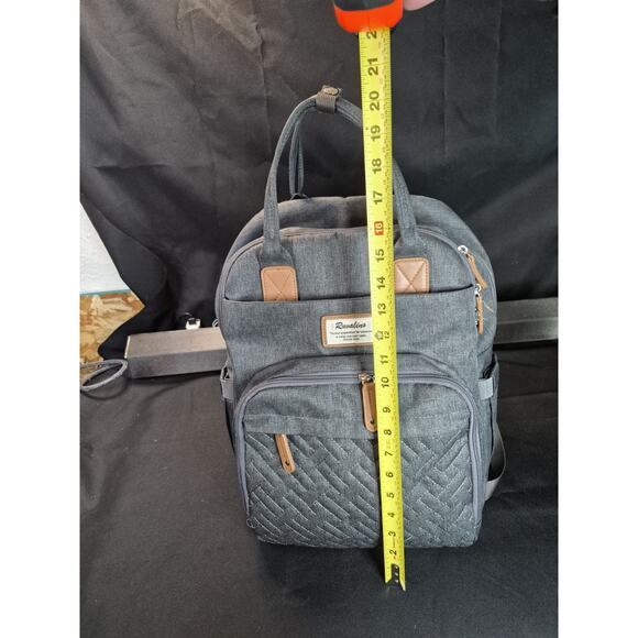 Popular Ruvalino Travel Diaper Bag Backpack - Gray With Changing Pad.. - Picture 4 of 9